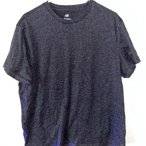 H&M Regular Fit Coupe Standard Crew-neck T-shirt in Charcoal Grey XL
